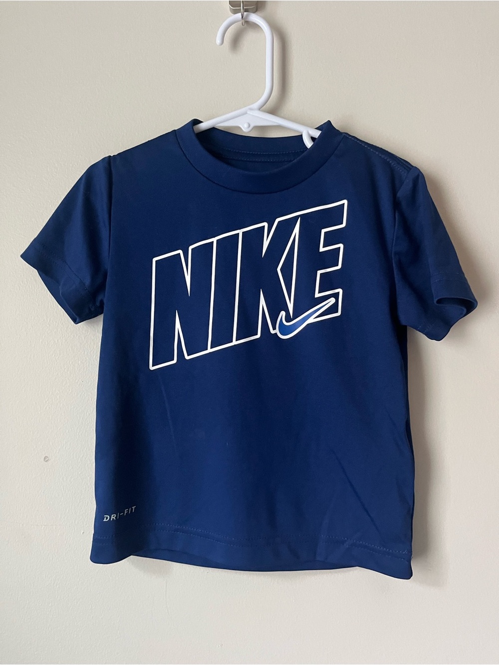 Nike Kids Navy Blue Short-Sleeve Logo Tee